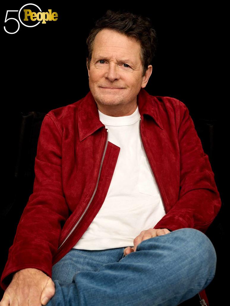 Michael J. Fox poses for PEOPLE's 50th Anniversary edition
